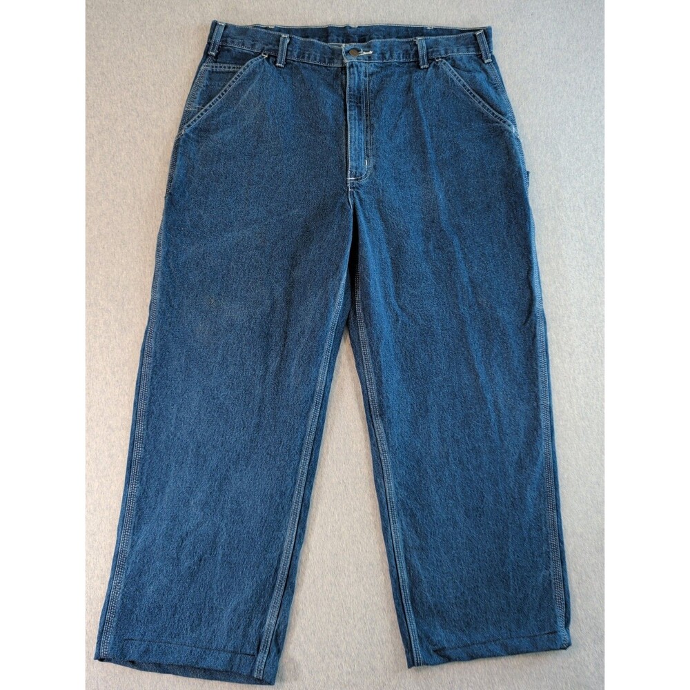 Carhartt Carpenter Jeans 38x28 Loose Fit B13 DST Utility Work Dungaree
